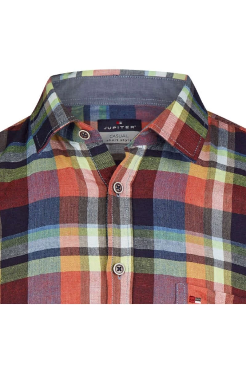 Jupiter Casual Short Style Hemd Multicolor, Kariert 2 Jupiter Casual Short Style Hemd Multicolor, Kariert – Bild 2