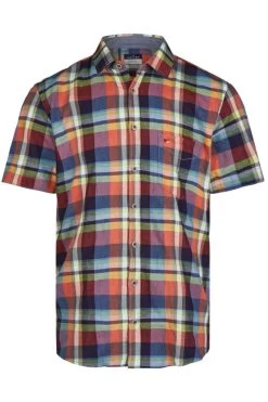Jupiter Casual Short Style Hemd Multicolor, Kariert