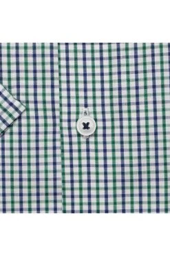 Jupiter Regular Fit Hemd Grün, Kariert -Ho ho ho, Mode in Grün. JD60700 12101 455 3 800