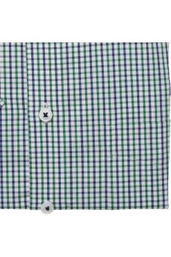 Jupiter Regular Fit Hemd Grün, Kariert -Ho ho ho, Mode in Grün. JD60700 12101 455 4 800