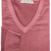 John Miller Tailored Fit Sweatshirt V-Ausschnitt Rot