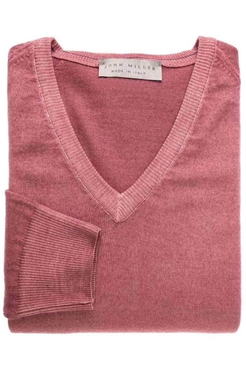 John Miller Tailored Fit Sweatshirt V-Ausschnitt Rot 1 John Miller Tailored Fit Sweatshirt V-Ausschnitt Rot