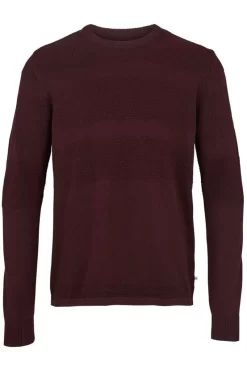 Kronstadt Hannes Fitted Body Sweatshirt Rundhals Lila