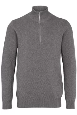 Kronstadt Carlo Regular Fit Sweatshirt Zip Grau