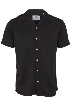 Kronstadt Regular Fit Hemd Schwarz, Einfarbig