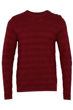 Kronstadt Regular Fit Sweatshirt Rundhals Dunkelrot