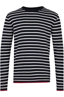 Kronstadt Oscar Slim Fit Sweatshirt Rundhals Marine