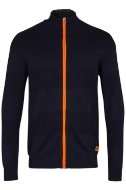 Kronstadt Regular Fit Sweatjacke Rundhals Marine