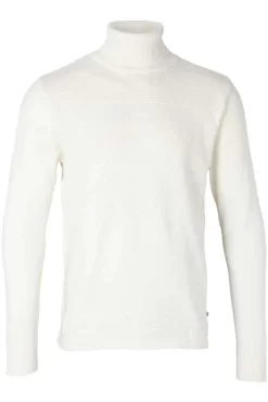 Kronstadt Fisker Tailored Fit Herren Rollkragenpullover Ecru