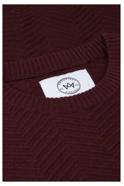 Kronstadt Carlo Regular Fit Sweatshirt Rundhals Lila -Ho ho ho, Mode in Grün. KS 50026 BORDEAUXMEL 2 800