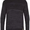 Kronstadt Paul Fitted Body Sweatshirt Rundhals Schwarz
