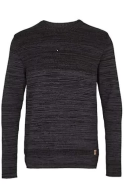 Kronstadt Paul Fitted Body Sweatshirt Rundhals Schwarz