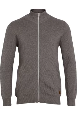 Kronstadt Carlo Zip Regular Fit Sweatjacke Zip Grau