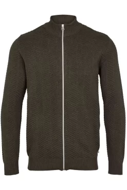 Kronstadt Carlo Zip Regular Fit Sweatjacke Zip Grün