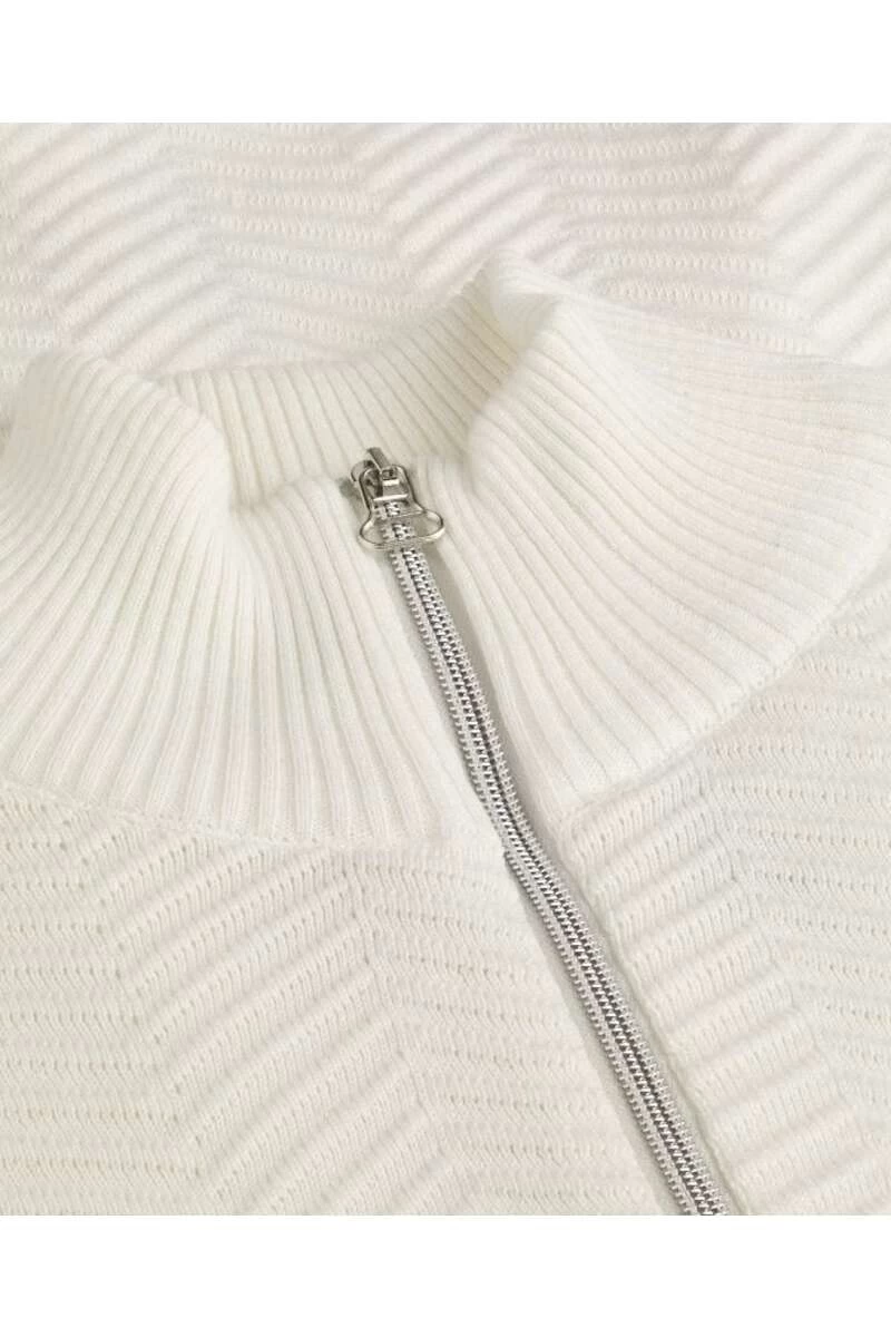 Kronstadt Carlo Zip Regular Fit Sweatjacke Zip Weiss 2 Kronstadt Carlo Zip Regular Fit Sweatjacke Zip Weiss – Bild 2