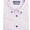 Ledȗb Modern Fit Hemd Weiss, Gepunktet
