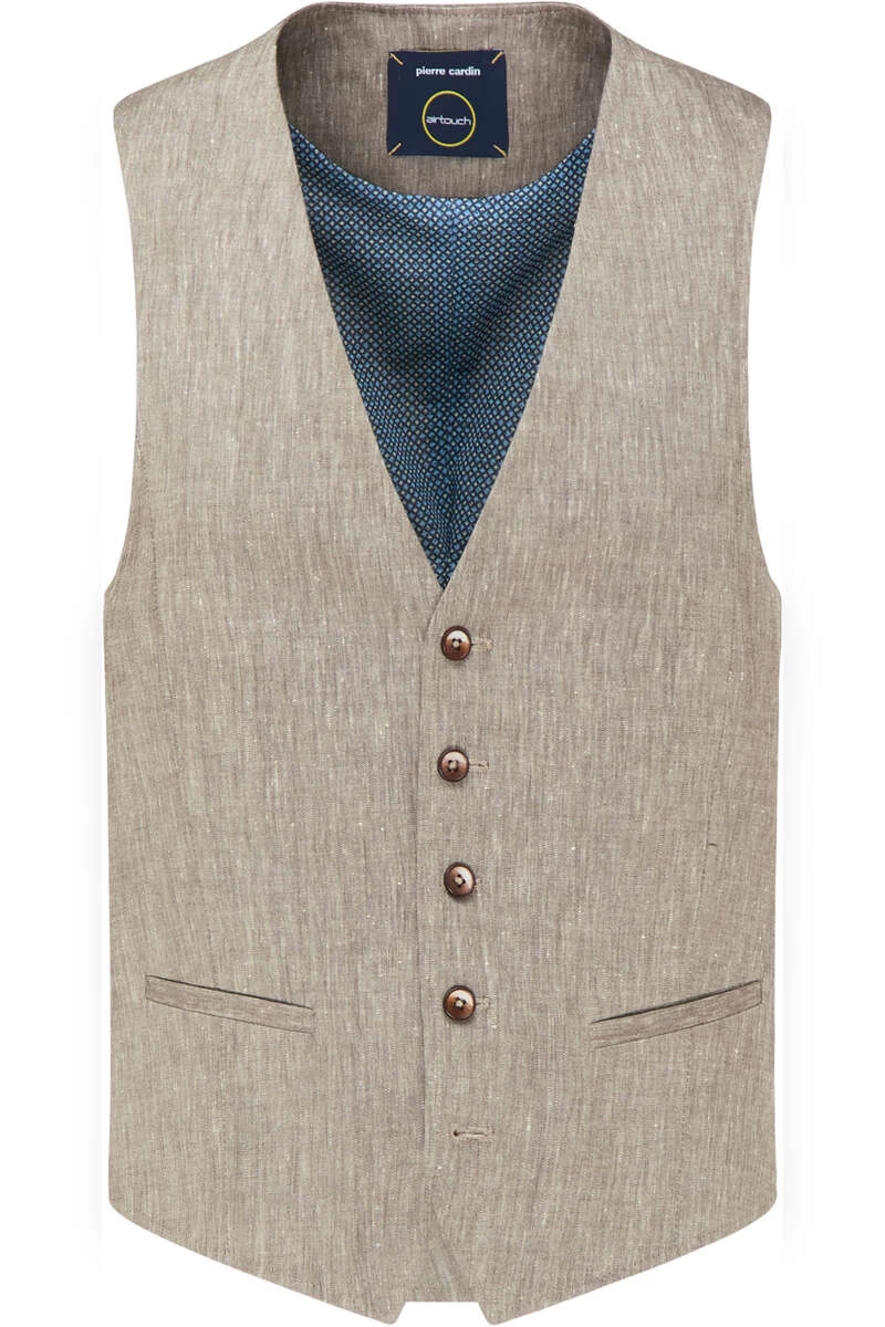 Pierre Cardin Gabriel Modern Fit Weste Taupe 1 Pierre Cardin Gabriel Modern Fit Weste Taupe