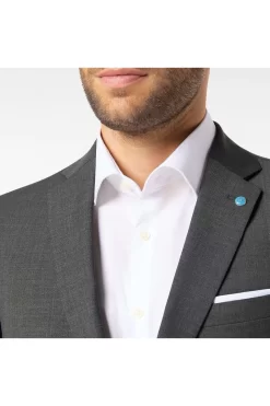 Pierre Cardin Grant Regular Fit Herren Sakko 2-Knopf Steingrau -Ho ho ho, Mode in Grün. PC C4 52253 1401 9006 4 800