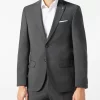 Pierre Cardin Grant Regular Fit Herren Sakko 2-Knopf Steingrau