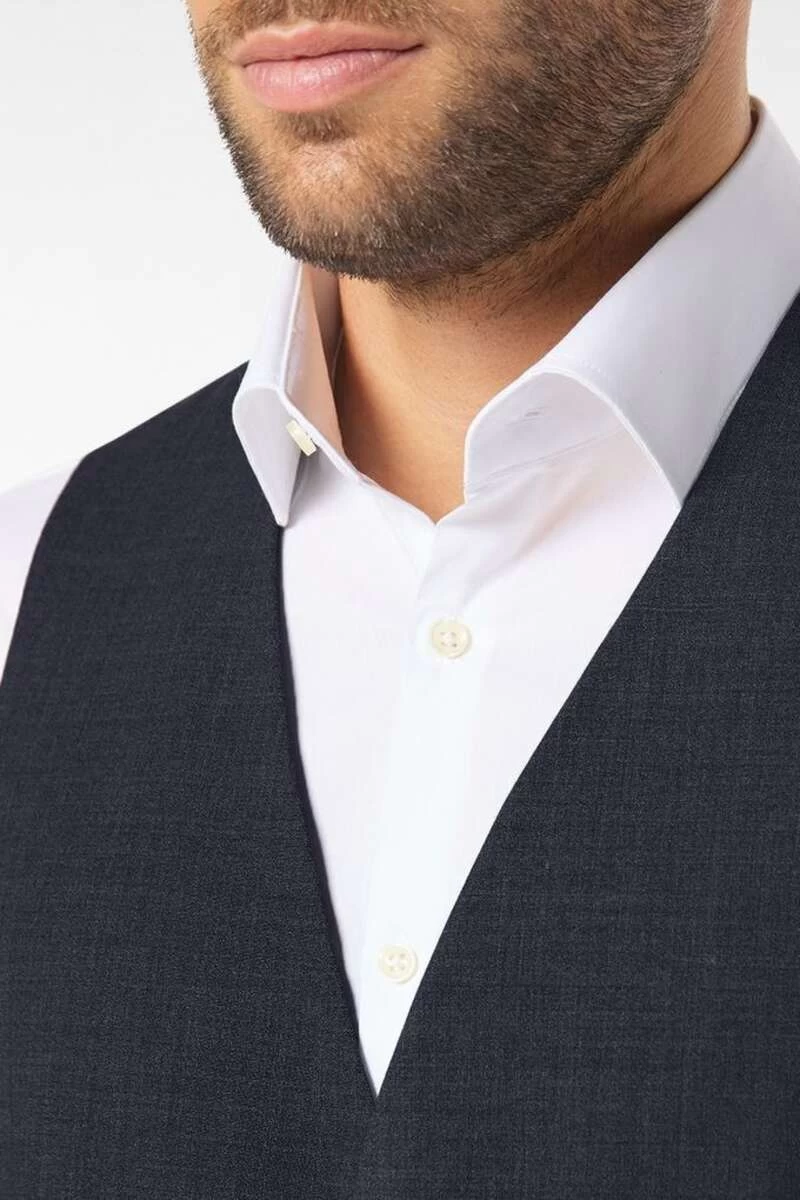 Pierre Cardin Modern Fit Weste Blau 4 Pierre Cardin Modern Fit Weste Blau – Bild 4