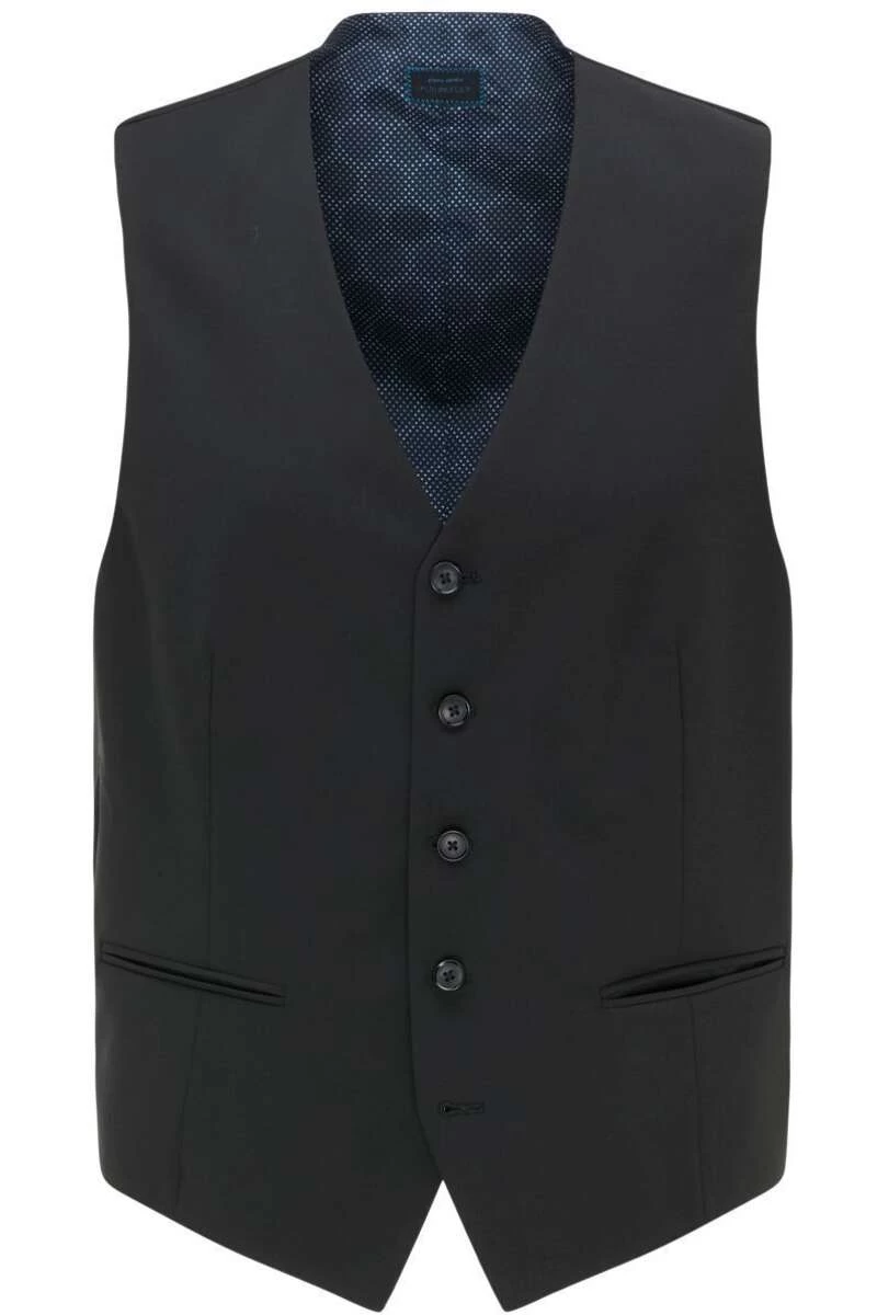 Pierre Cardin Hugo Modern Fit Weste Schwarz 5 Pierre Cardin Hugo Modern Fit Weste Schwarz – Bild 5