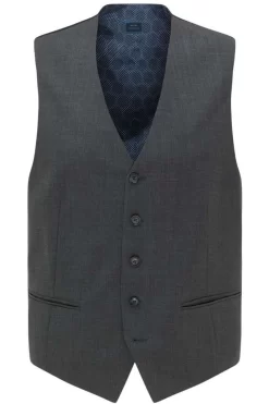 Pierre Cardin Hugo Modern Fit Weste  Steingrau -Ho ho ho, Mode in Grün. PC C4 95005 1401 9006 5 800