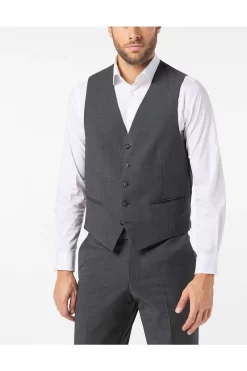 Pierre Cardin Hugo Modern Fit Weste  Steingrau