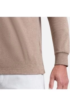 Pierre Cardin   Modern Fit Longsleeve Poloshirt Beige, Einfarbig -Ho ho ho, Mode in Grün. PC C5 30104 3005 1107 3 800