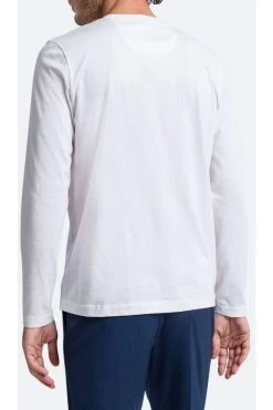 Pierre Cardin Longsleeve Rundhals Weiss -Ho ho ho, Mode in Grün. PC C5 30250 3025 1019 2 800