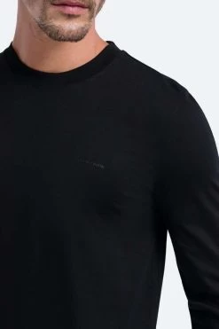 Pierre Cardin Longsleeve Rundhals Schwarz -Ho ho ho, Mode in Grün. PC C5 30250 3025 9000 3 800