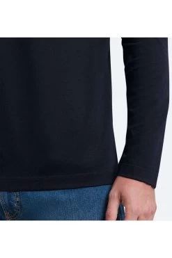 Pierre Cardin   Modern Fit Longsleeve Poloshirt Blau, Meliert -Ho ho ho, Mode in Grün. PC C5 30254 3025 6000 4 800