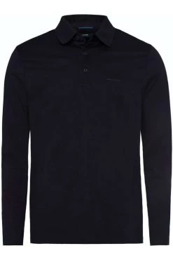 Pierre Cardin   Modern Fit Longsleeve Poloshirt Blau, Meliert -Ho ho ho, Mode in Grün. PC C5 30254 3025 6000 5 800
