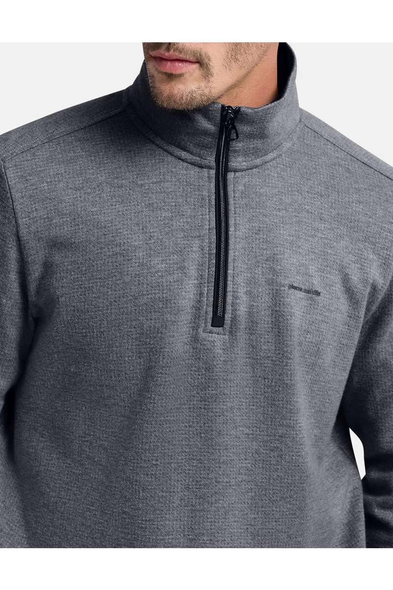 Pierre Cardin Modern Fit TroyerZip Anthrazit 4 Pierre Cardin Modern Fit TroyerZip Anthrazit – Bild 4