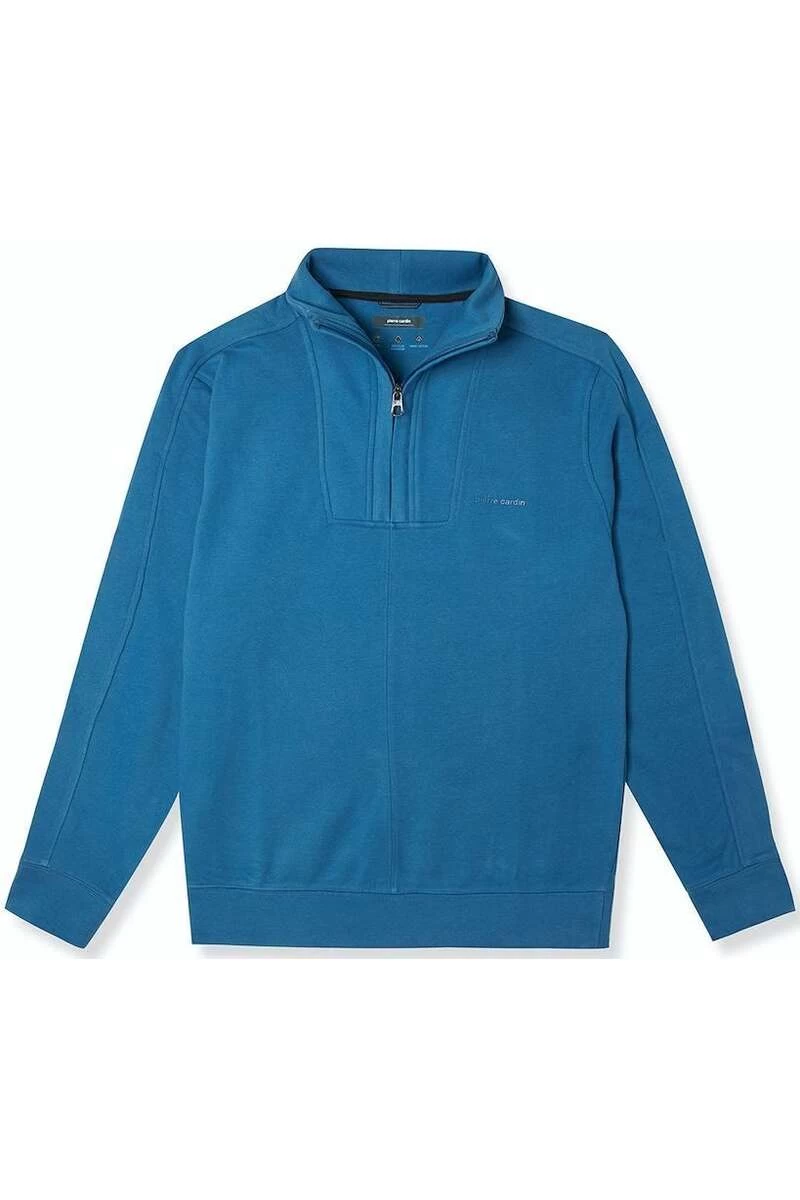 Pierre Cardin Modern Fit Sweatshirt Blau 1 Pierre Cardin Modern Fit Sweatshirt Blau