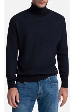 Pierre Cardin Modern Fit Herren Rollkragenpullover Marine
