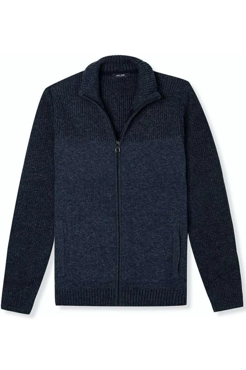 Pierre Cardin Modern Fit Herren Strickjacke Blau 1 Pierre Cardin Modern Fit Herren Strickjacke Blau