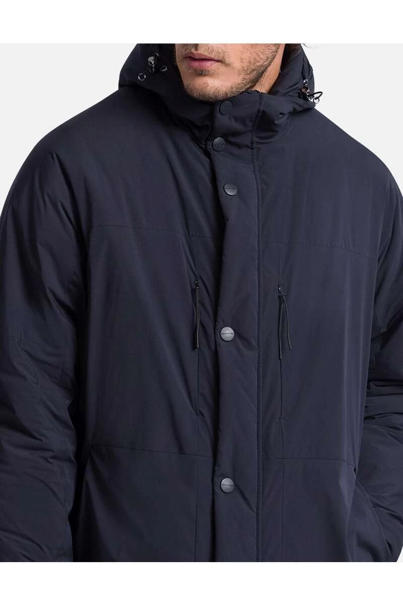 Pierre Cardin Modern Fit Herren Parka Marine 3 Pierre Cardin Modern Fit Herren Parka Marine – Bild 3