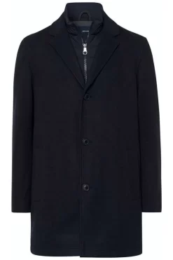 Pierre Cardin Modern Fit Herren Mantel  Blau