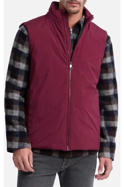 Pierre Cardin Modern Fit Weste  Weinrot