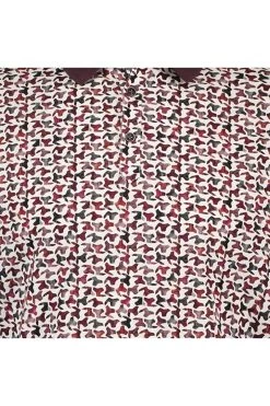 R2 Amsterdam   Modern Fit Longsleeve Poloshirt Rot/weiss, Gemustert -Ho ho ho, Mode in Grün. R2 114 POLO LS 005 080 2 800Ji20liSdeaMsg