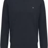 Fynch-Hatton Casual Fit Herren Pullover V-Ausschnitt Navy