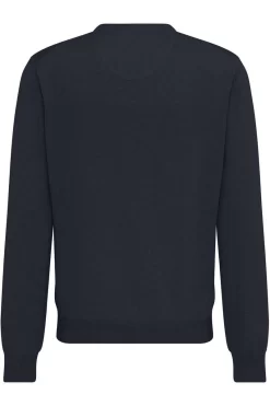 Fynch-Hatton Casual Fit Herren Pullover V-Ausschnitt Navy -Ho ho ho, Mode in Grün. SFPK211 690 8 800