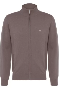 Fynch-Hatton Casual Fit CardiganZip Schlamm