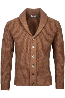 Thomas Maine Tailored Fit CardiganKnopfleiste Braun