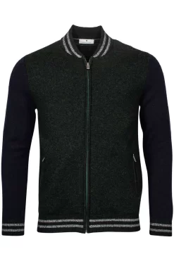 Thomas Maine Tailored Fit CardiganZip Dunkelgrün