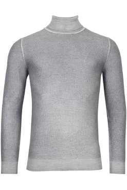 Thomas Maine Tailored Fit Herren Pullover Schalkragen Grau