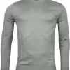 Thomas Maine Tailored Fit Herren Pullover Rundhals Hellgrün