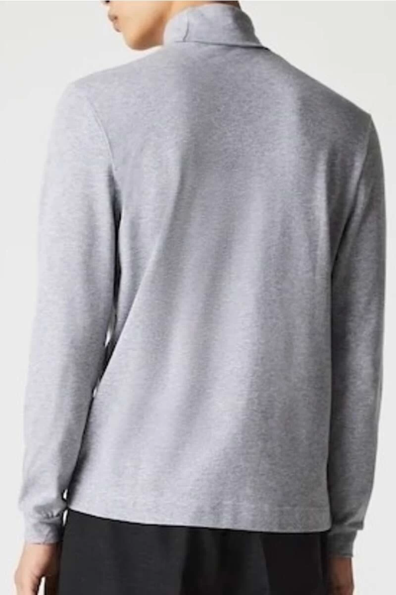 Lacoste Regular Fit Herren Rollkragenshirt Silber 4 Lacoste Regular Fit Herren Rollkragenshirt Silber – Bild 4
