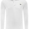 Lacoste   Slim Fit Longsleeve Poloshirt Weiss, Einfarbig