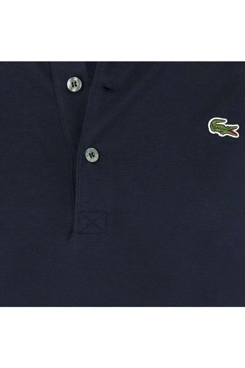 Lacoste Slim Fit Longsleeve Poloshirt Navy, Einfarbig 3 Lacoste Slim Fit Longsleeve Poloshirt Navy, Einfarbig – Bild 3